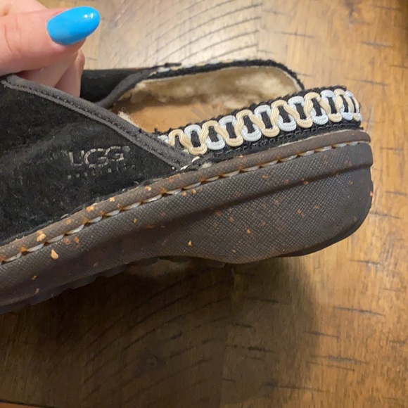 Ugg Mules size 8 Womens Black suede with fur lining - Picture 4 of 9